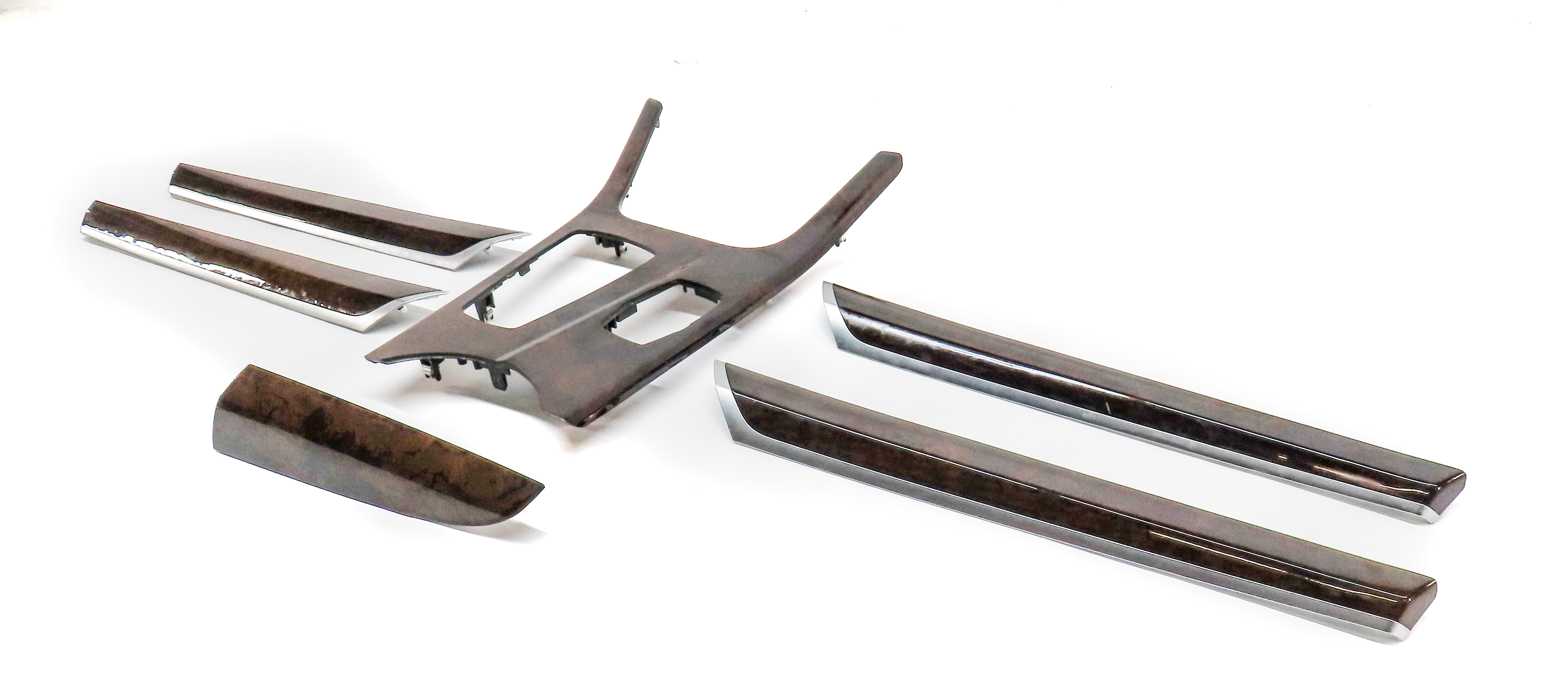 2015 BMW X3 (F25) DASH DOOR CONSOLE INTERIOR WOOD TRIM SET (Walnut) — exact item pictured